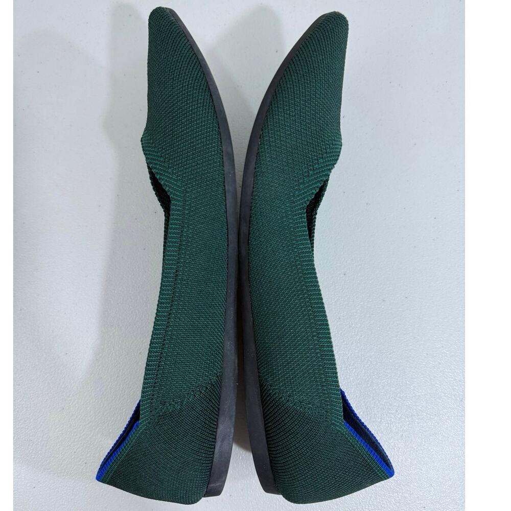Rothy’s The Point Emerald Green Pointed Toe Ballet Flats Women’s Size 11 Slip On - Picture 8 of 10